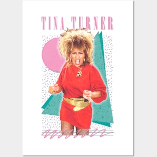 Tina Turner /// 80s Style Retro Fan Art Design Posters and Art